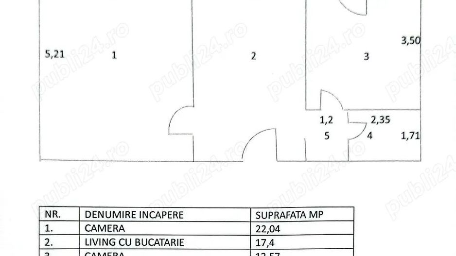 Vanzare Apartament 2 Camere Stradal pe Bd. Mircea Voda - Poză 3