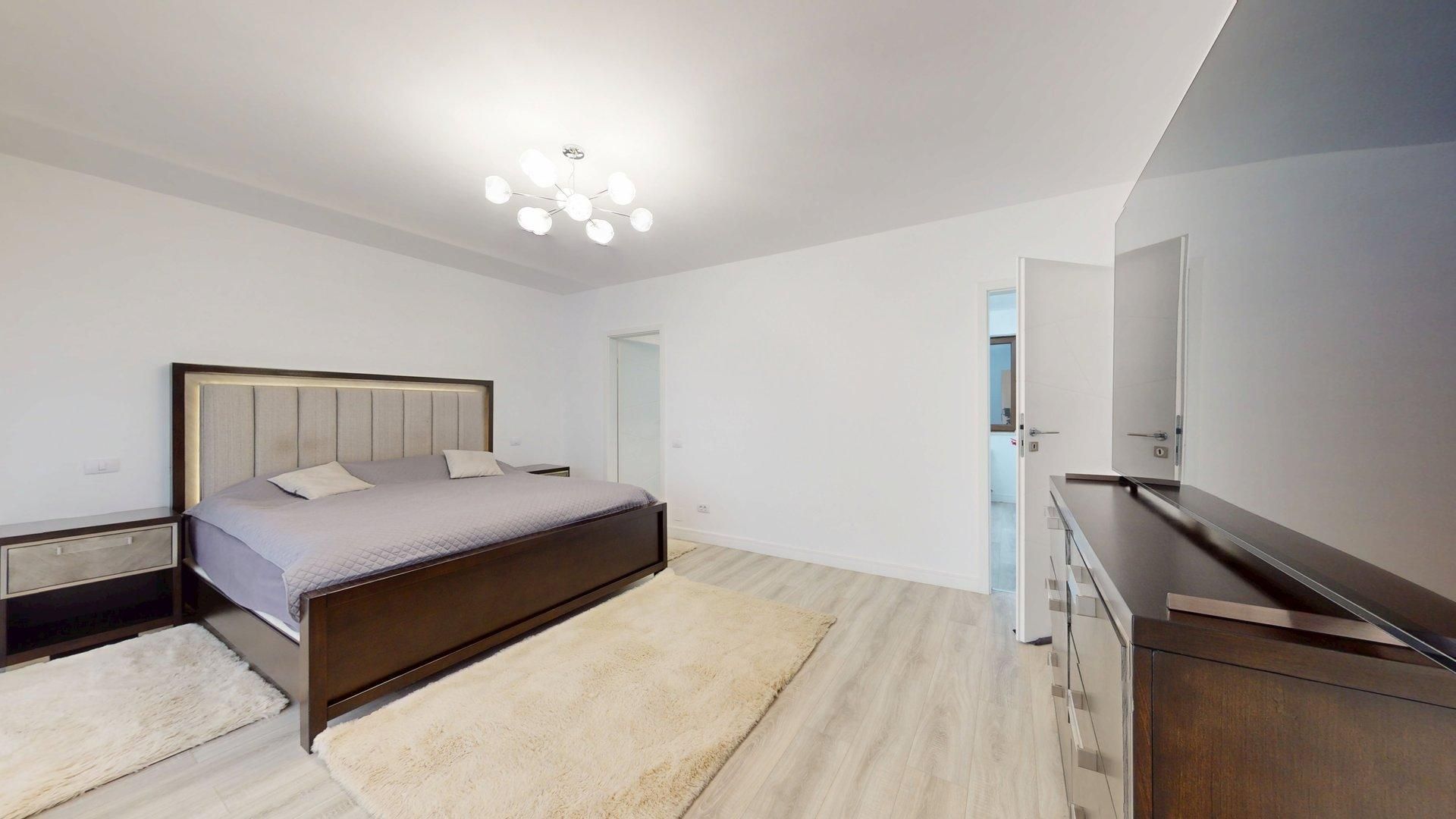 Apartament 3 camere, 77 mp + curte 32 mp, parter – Otopeni - Poză 11