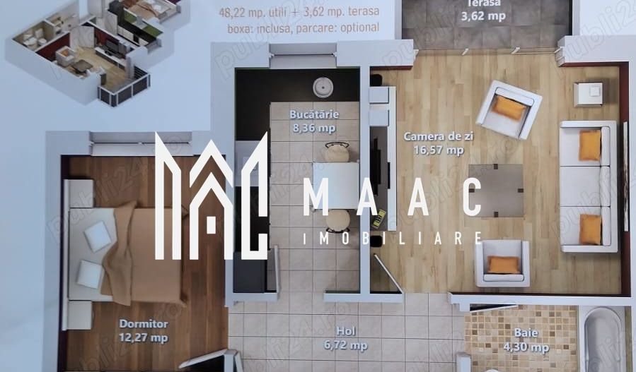 Apartament 2 camere I Avantgarden I Balcon - Poză 7