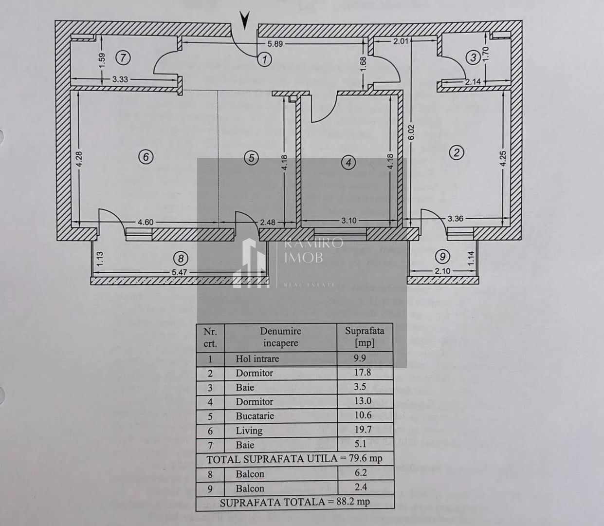 Apartament 3 camere decomandat Grand Kristal Residence/loc parcare - Poză 1