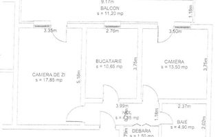 Apartament 3 camere de vânzare – Șelimbăr, str. Pictor Brana - Schiță 17