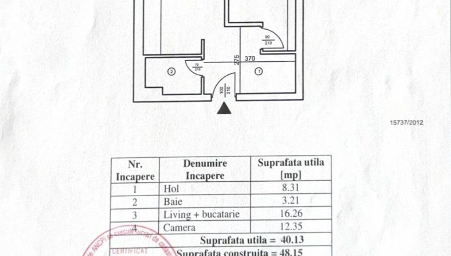 Apartament cu 2 camere 40,13 mp - Calea Plevnei - Poză 7