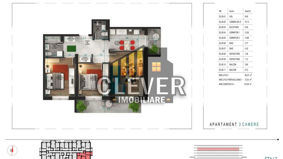 Apartament 3 camere Loc de parcare BONUS Theodor Pallady - Poză 1