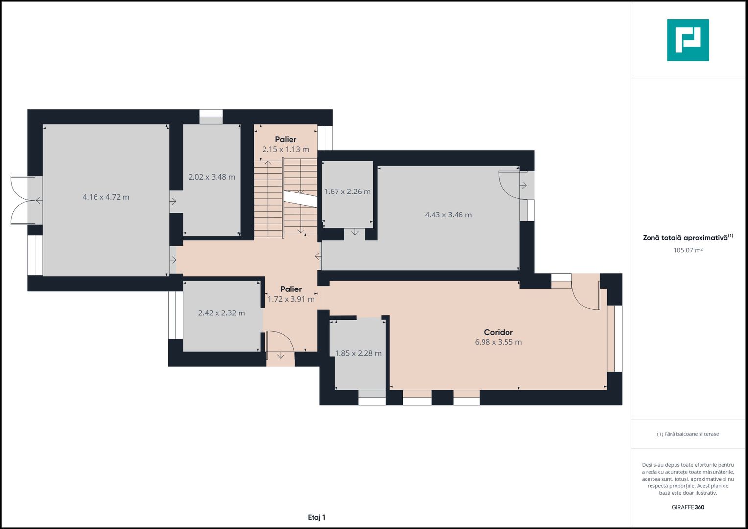 Vilă modernă pe 3 niveluri la gri în Poltura - Poză 30