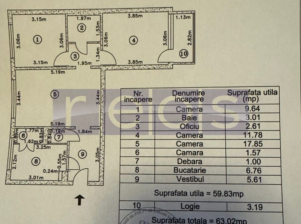 VANZARE 3 CAMERE  DECOMANDAT DRISTOR - Poză 9