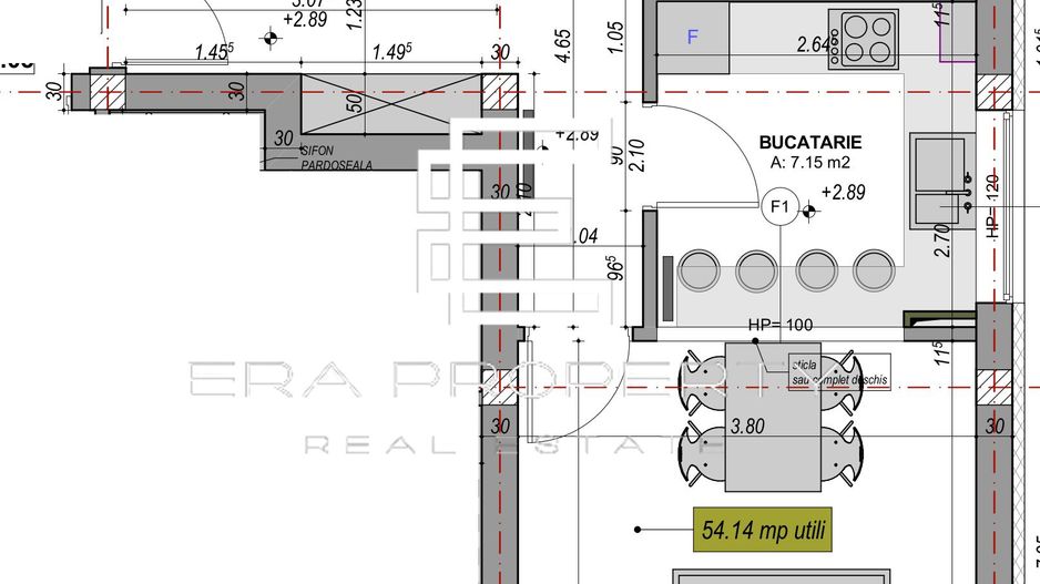 Apartament  54 mp/ ETAJ 1/zona Aeroport /Sibiu - Schiță 8
