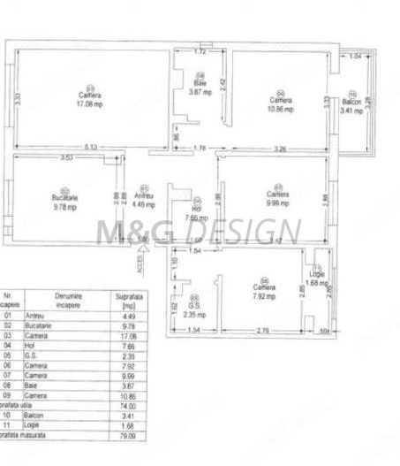 Apartament 4 camere Soarelui etaj 2 - Poză 8