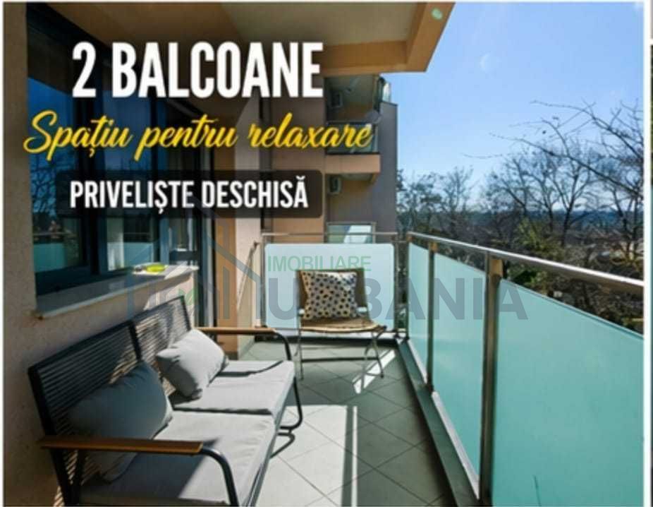 Apartament 2 camere, Bellevue Residence Copou, Iasi - 57 mp, mobilat, 2 balcoane - Poză 4