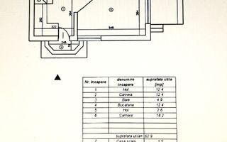 Casă individuală 5 camere, gata de mutare, 468 mp teren, asfalt - Schiță 14