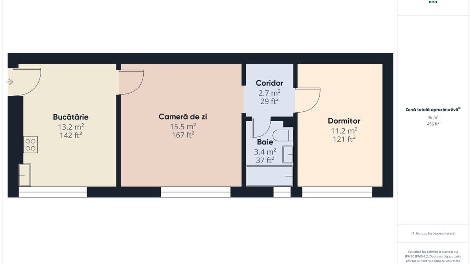 De închiriat - Apartament cu 2 camere -  Zonă Centrală - Arad - Poză 7