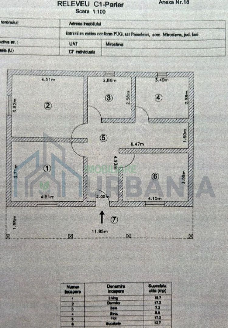 Casă modern-rustică, S+P+M, teren 1089 mp, în Proselnici, comuna Miroslava, Iași - Poză 9