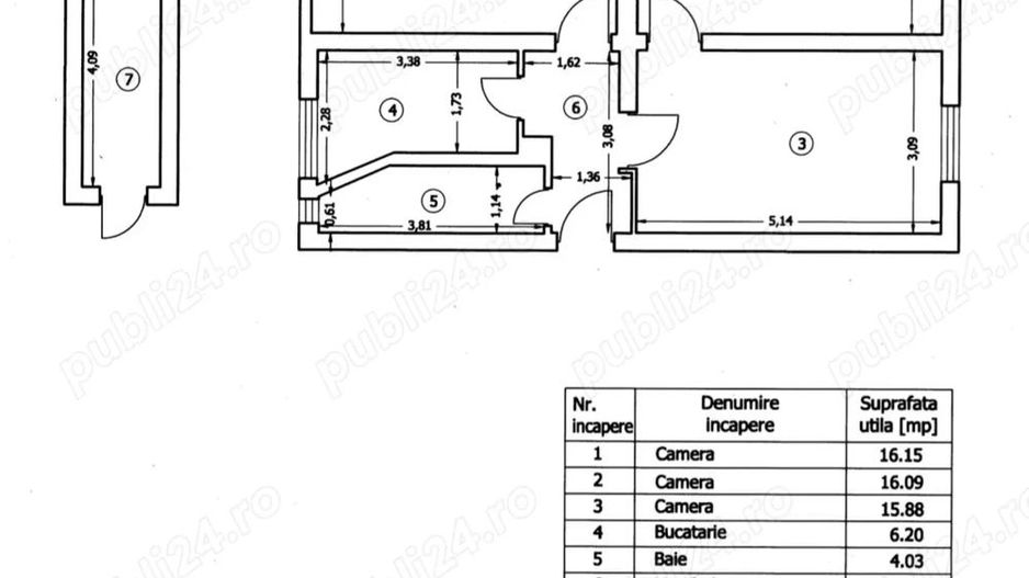 Apartament 3 camere Floreasca, renovat integral, parter înalt - Poză 9
