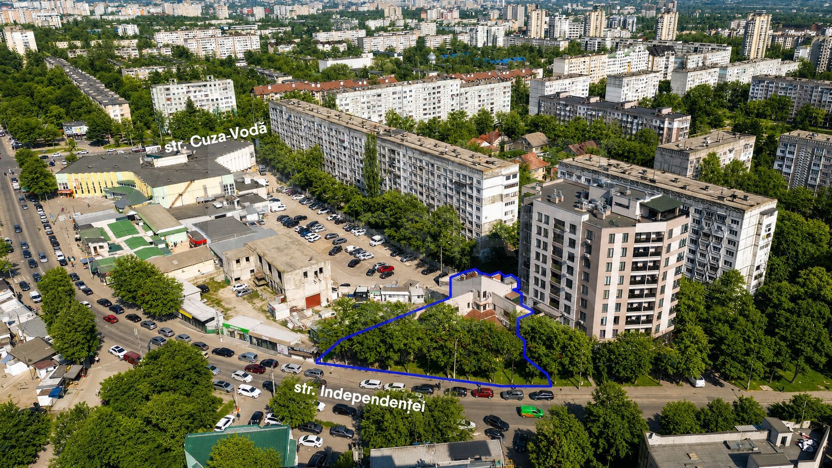 Vânzare, teren+construcție, str. Independenței, Botanica - Poză 1