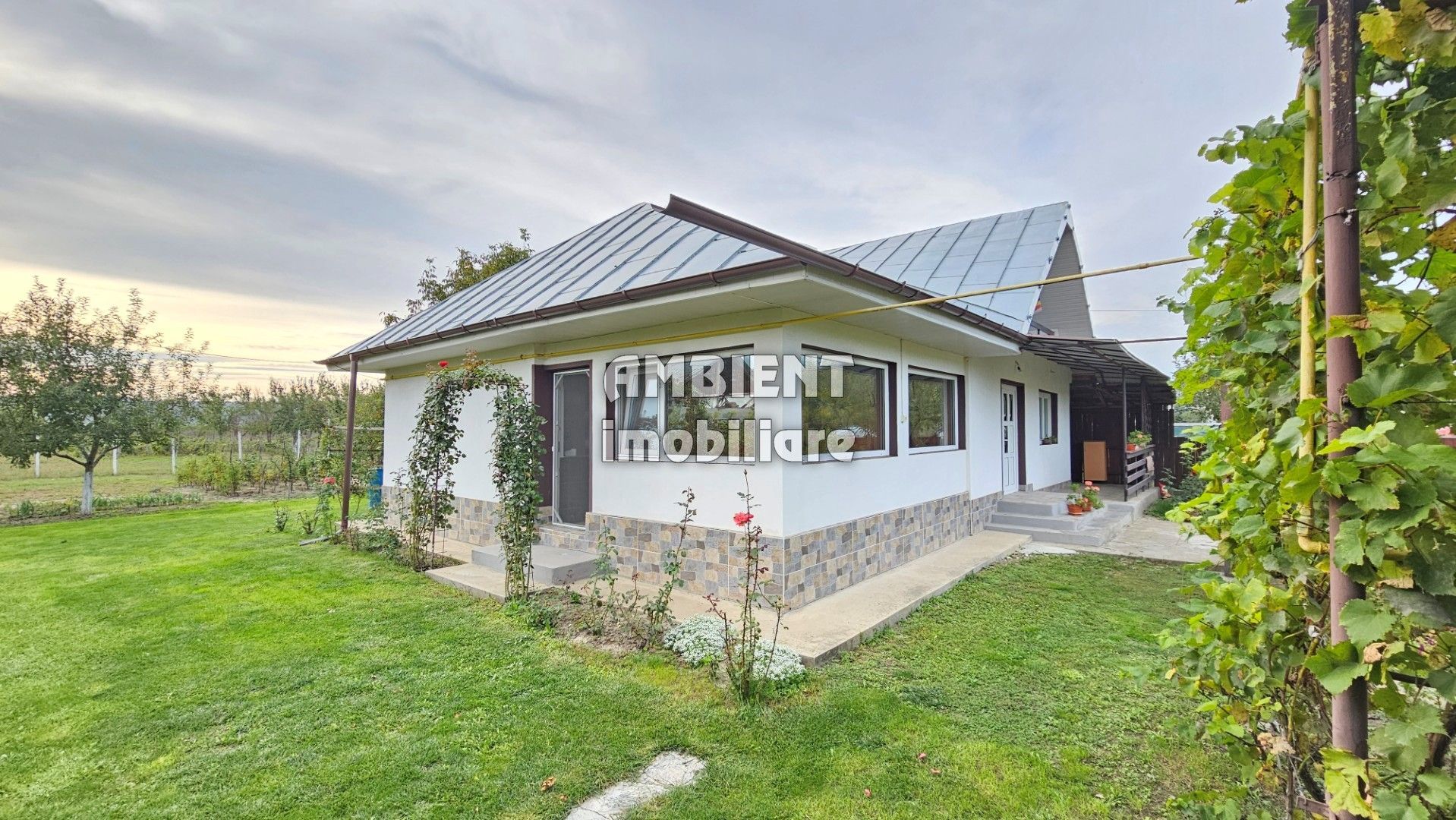 CASA individuală,  teren 2.500 mp, zona Muntenii de Jos; - Poză 1