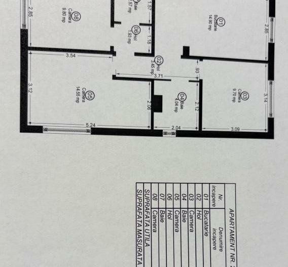 3 camere Lipovei 2 bai centrala proprie - Poză 14