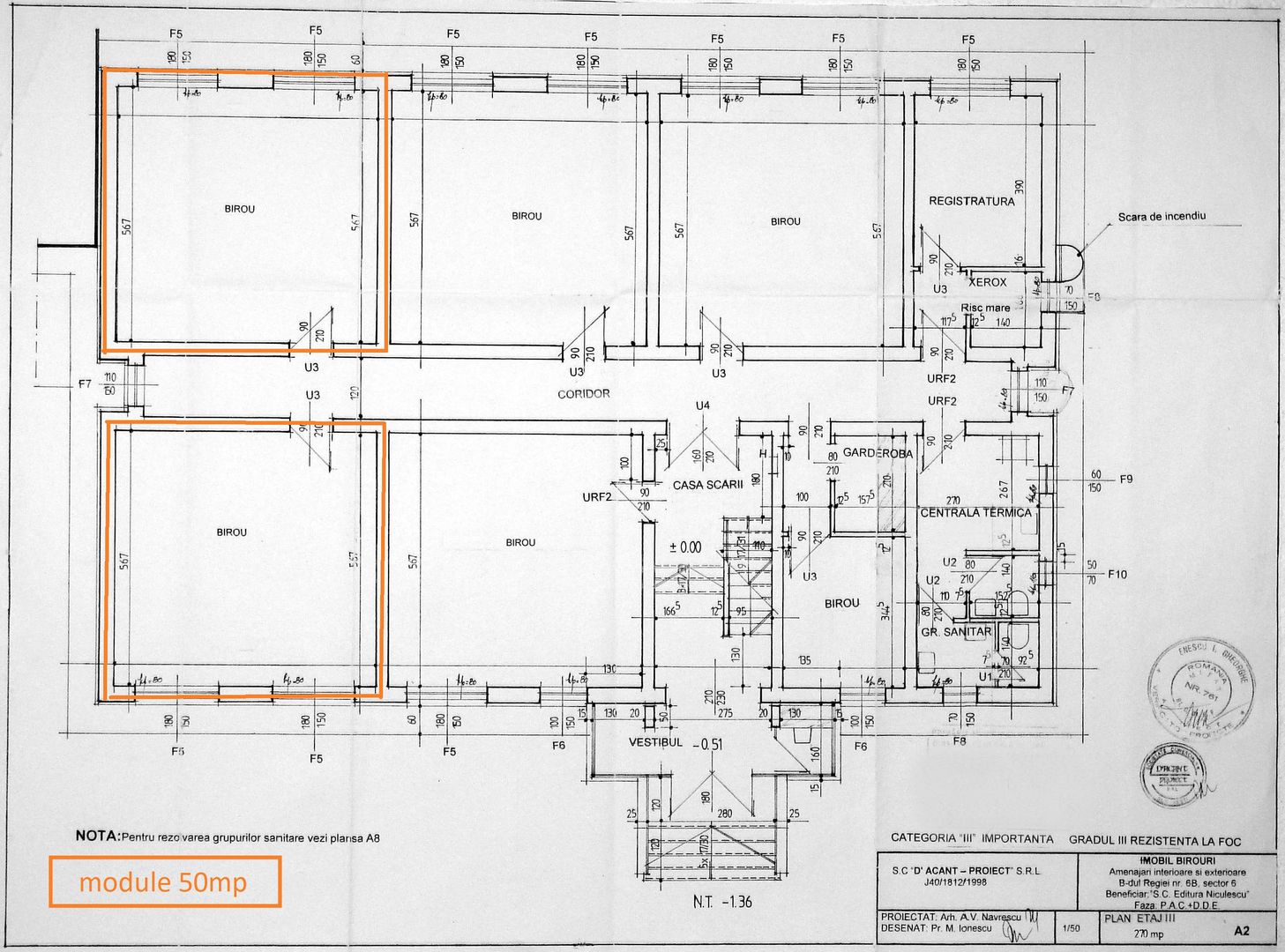 Zero comision, 50-100mp birou Grozavesti, pret accesibil, 8' metrou - Schiță 10