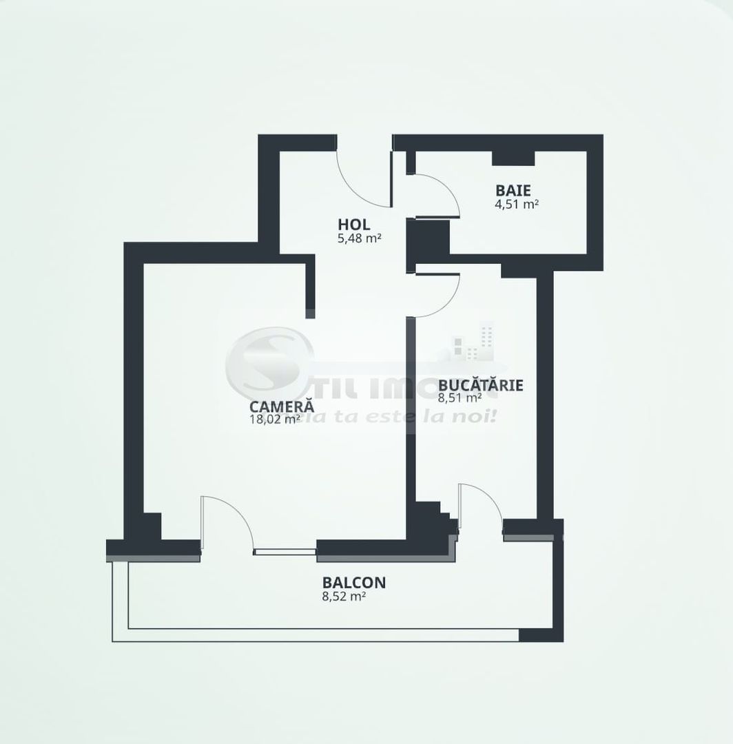 PROMO! Ap. 1 cam., DECOMANDAT, 45.59mp, Tatarasi, comision 0% agentie - Poză 6