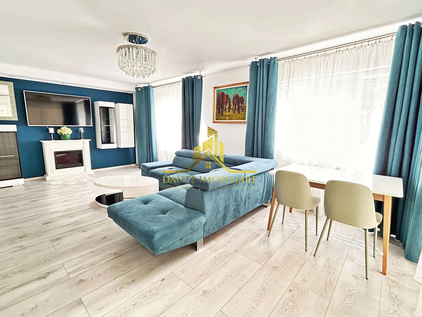 3 camere, mobilat modern, bloc nou, balcon, parcare, Buna Ziua - Poză 1