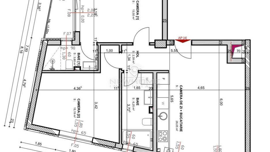 Apartament cu 3 camere de vânzare, zona Bulgaria - Poză 18