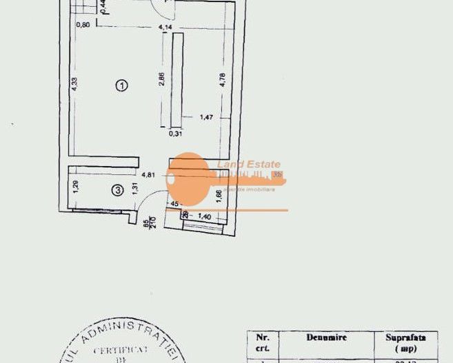 Casă ultracentrală, 4 camere + terasă, Piața Rosetti – Universitate - Schiță 7