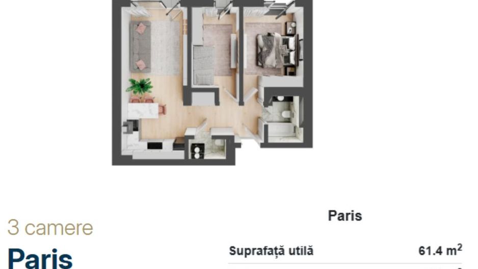 Apartamente de vanzare, 2,3 camere Arena Residence, Oradea - Poză 3