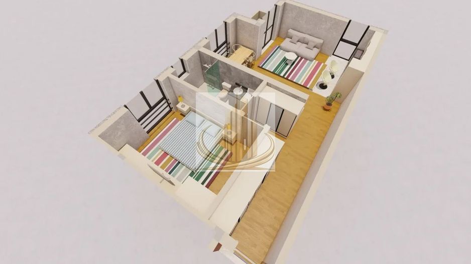 Apartament 2 camere Sânandrei, 55 mp, balcon, parcare inclusă - Poză 7