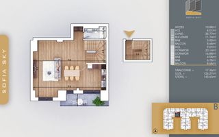 3 Camere-Duplex 7 Min. Metrou Teclu Incalzire in Pardoseala - Poză 2