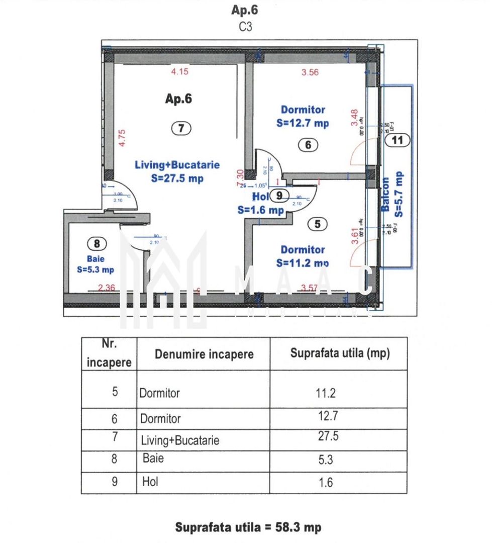 Apartament la vilă I 3 Camere I Et 2 I Balcon I 2 Parcări - Poză 1