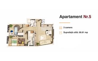 Apartament de 3 camere, imobil exclusivist, Central - Poză 7