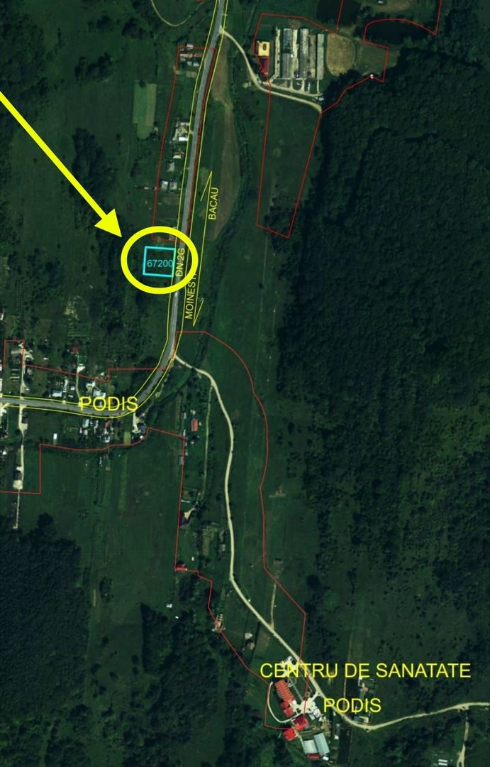 Teren 1,717mp Margineni / Strada Sat podis - Poză 2