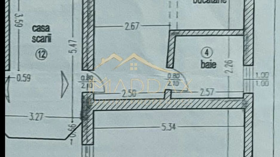 Apartament 2 camere Polona/Centrala*Dotat Complet* Vanzare - Schiță 16