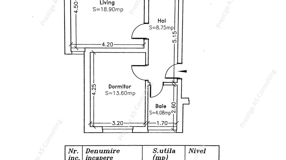 Apartament decomandat | 2 camere + Terasa de 12mp- Str. Bicaz-Giroc - Schiță 13