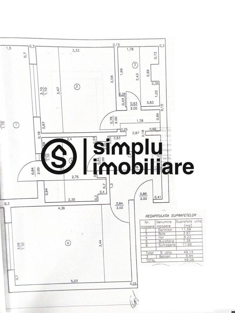 2 decomandate, parter, S-uri - 139 000 Euro - Schiță 9