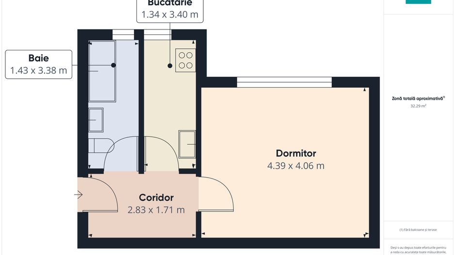 Apartament cu 1 cameră zona Polivalentă - Poză 8