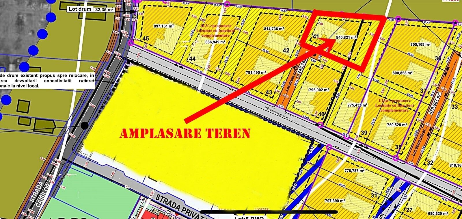 Teren intravilan  841 mp de vânzare pe strada Caișilor, Oradea - Poză 1