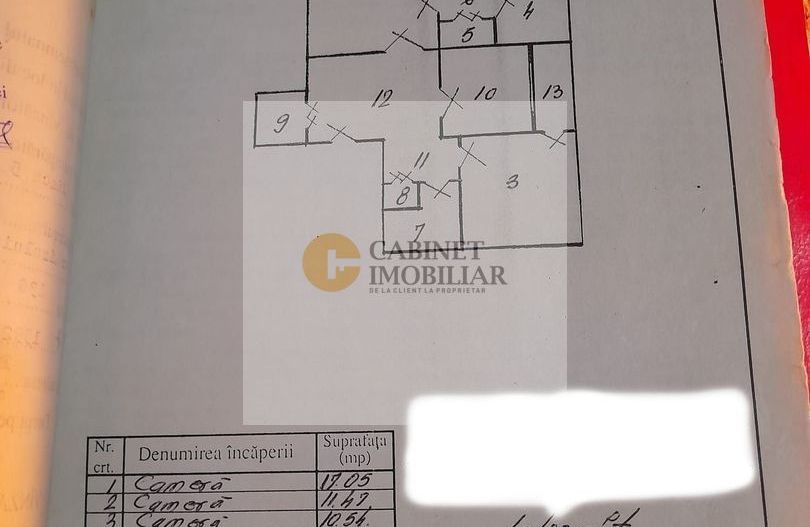 3 Camere Decomandat | 2 Bai | Etaj 4/8 | 75mp totali - Schiță 8