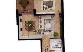 Apartament nou, 2 camere, 212 500 Euro. Comision 0.
