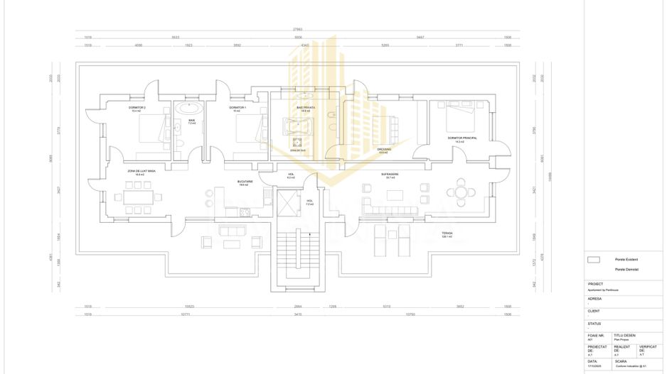 Penthouse unic cu priveliste panoramica , 2 terase   - Baia Sprie. - Poză 9