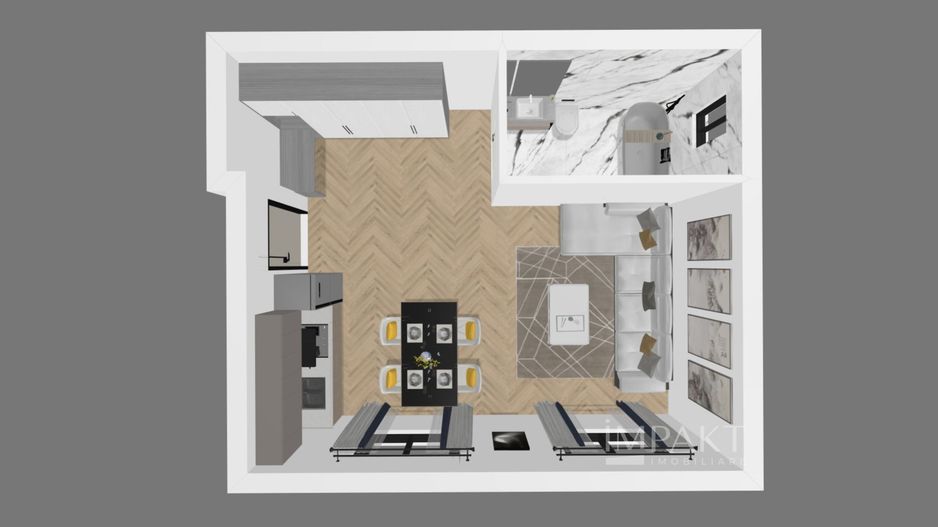 Studio 32 mp | Bloc Nou | Ideal Investitie | Floresti - Poză 2