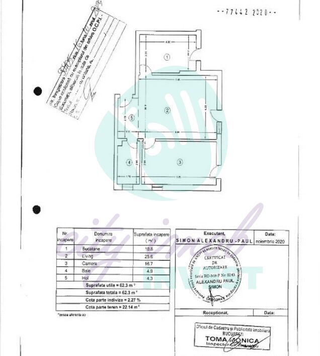 Cabinet, birou sau locuință – apartament 2 camere, zona Moșilor - Poză 14
