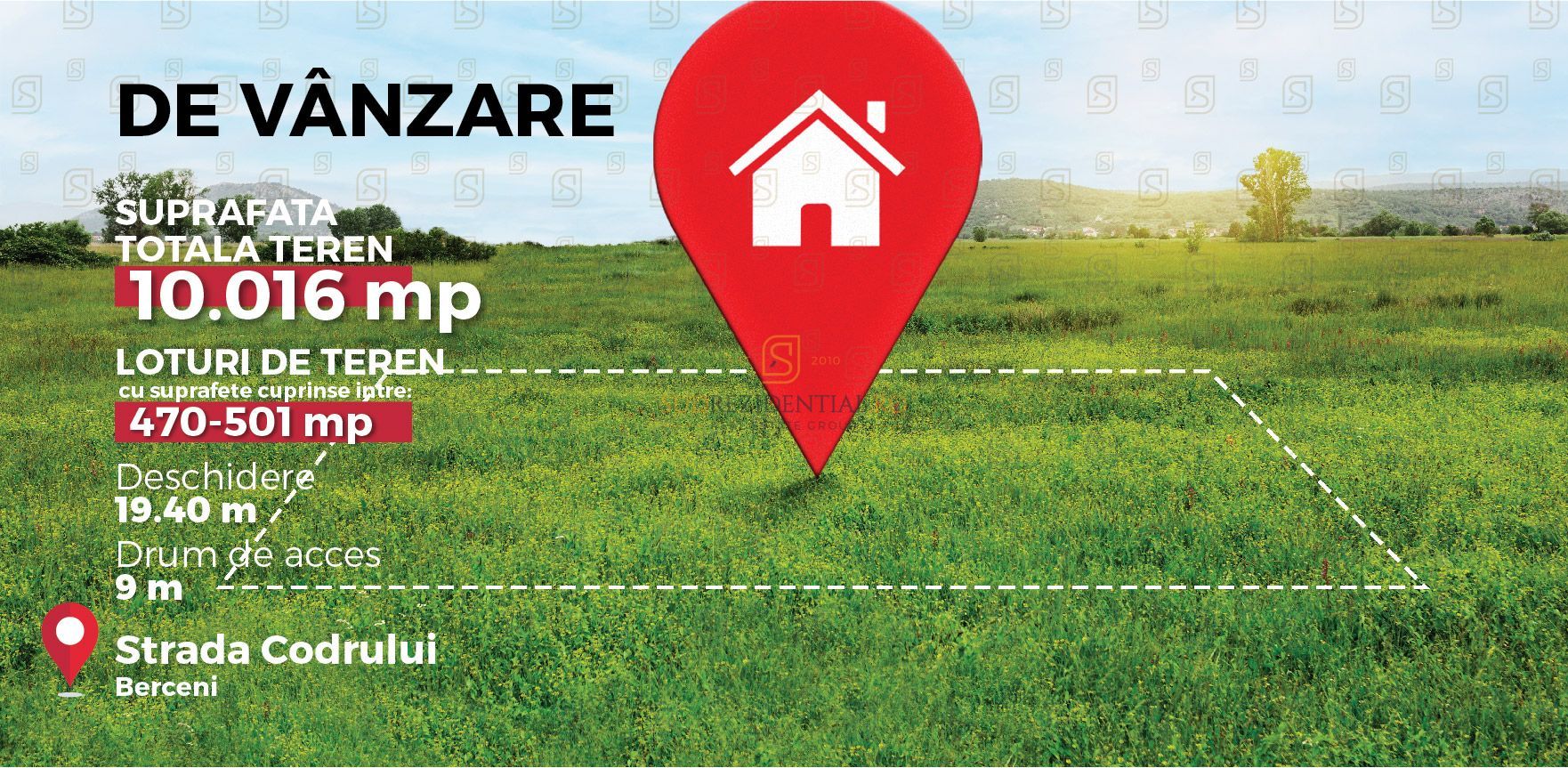 Teren de vanzare, investitie in Comuna Berceni, Str. Aviatorilor - Poză 1