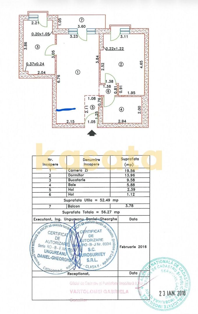 Apartament 2 camere de vânzare | Cosmopolis | parcare | vedere piscină - Schiță 10