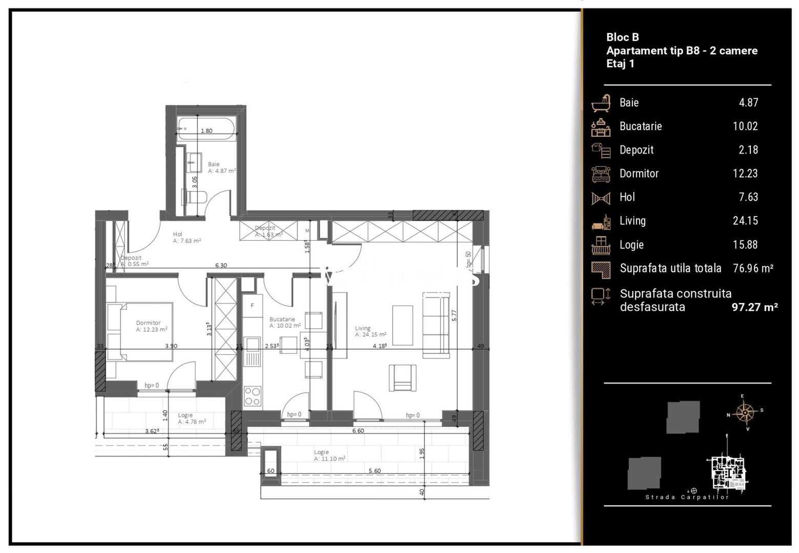 Apartment Premium | Zona Răcădău | 77 MP - Poză 6