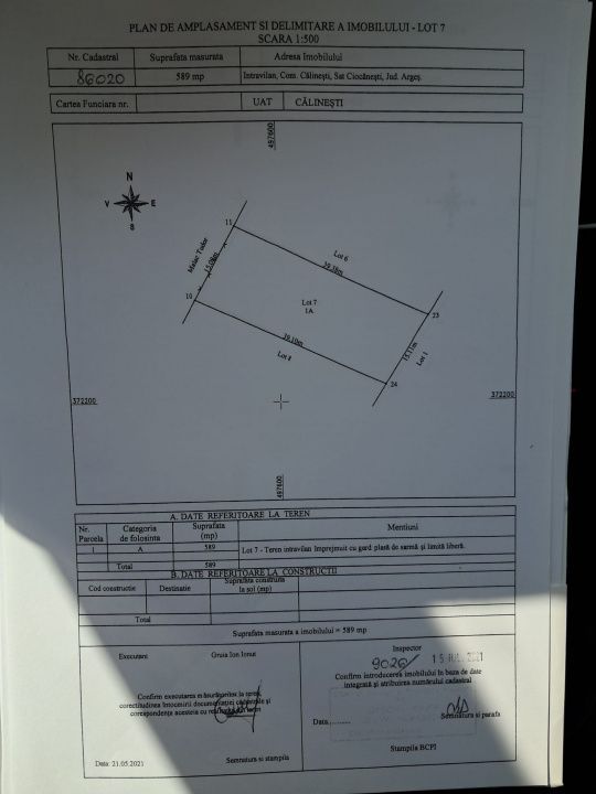 Teren  intravilan intrare Calinesti! - Poză 6