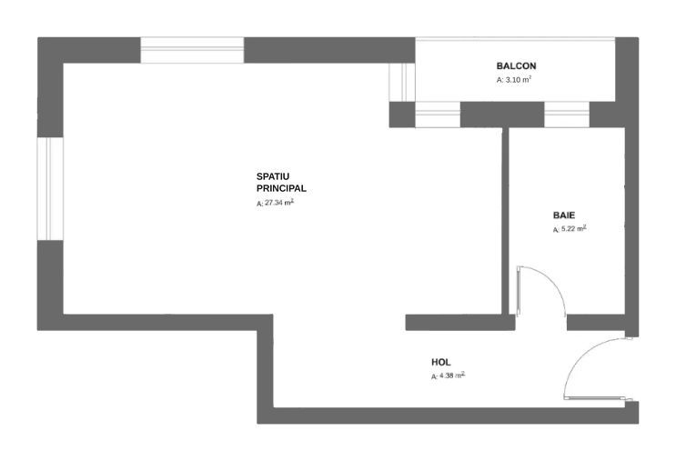 Spatiu SAD 36,94 mp | Parter | Mehala – RPC Village | Comision 0% - Schiță 16