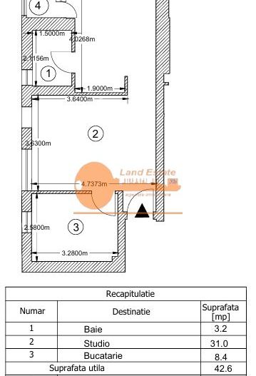Studio 2 camere Belvedere Residence - Poză 3