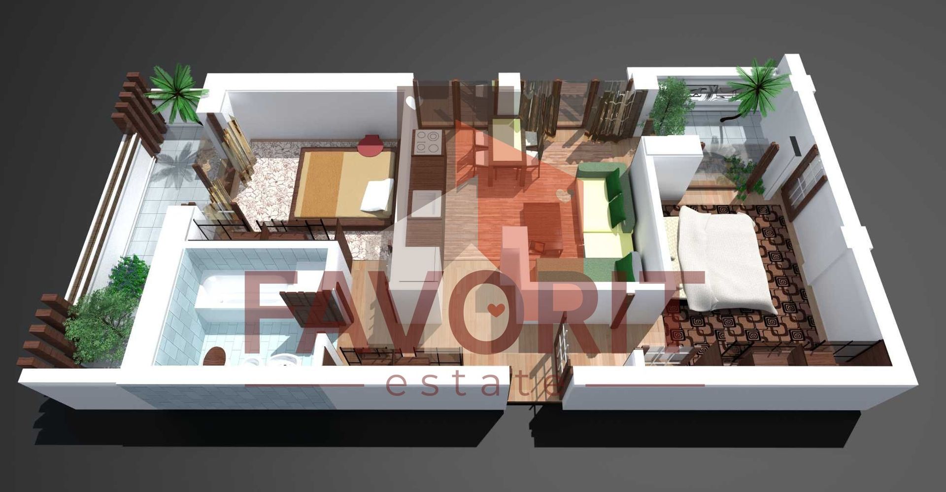 Apartament cu 3 camere mobilat si utilat in zona Braytim - Mures - Schiță 19