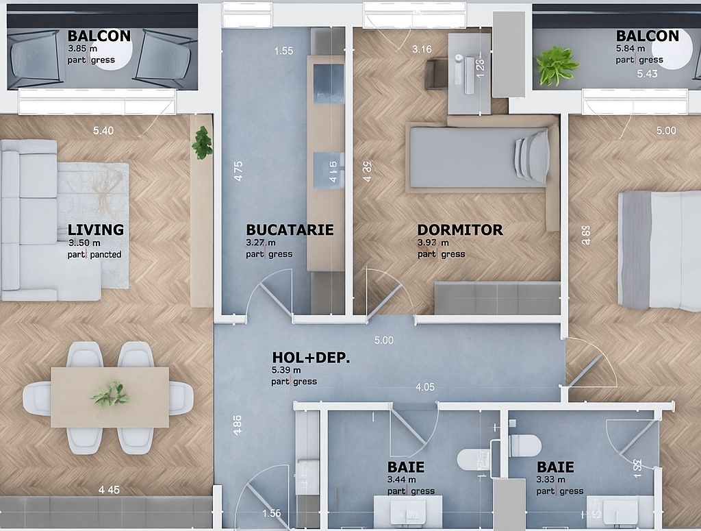 Complex Rezidential ! Apartament 3 camere, Dec., 2bai, 83mp-Tatarasi - Poză 5