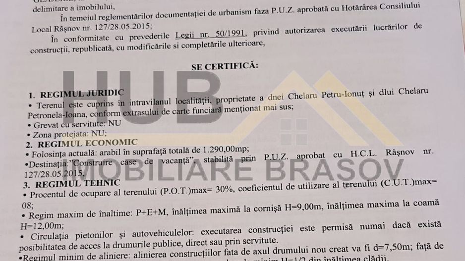 Oportunitate Teren Glajarie Rasnov | 1290mp | PUZ | Curent - Poză 9