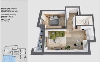 APARTAMENT PREMIUM CU 2 CAMERE ÎN CENTRU, CONSTRUCȚIE NOUĂ! - Poză 1